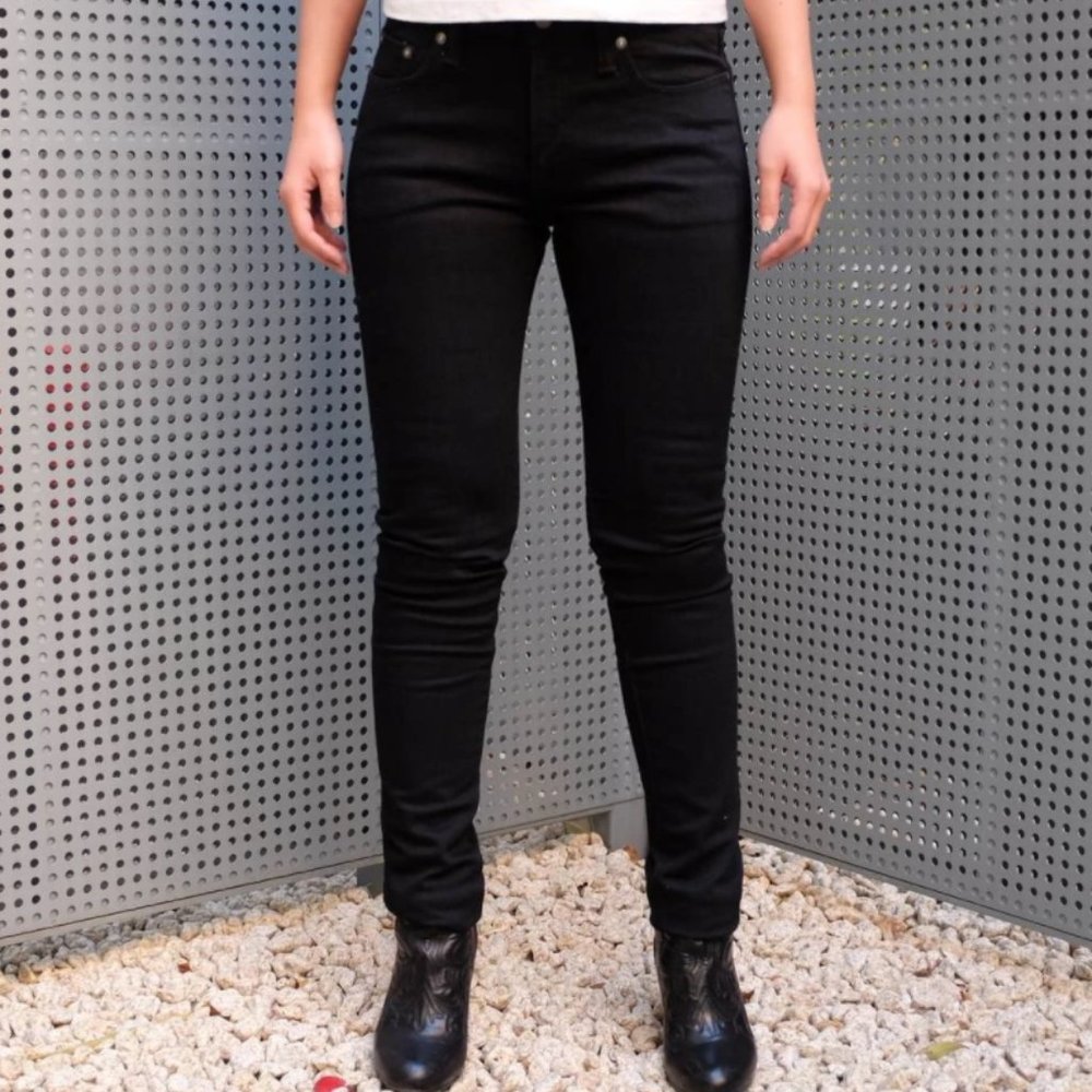Pure Blue Japan Selvedge Black Raw Denim Women's (Size 5 - Waist 30)